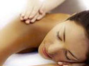 Lady reciveing thai head and shoulder massage
